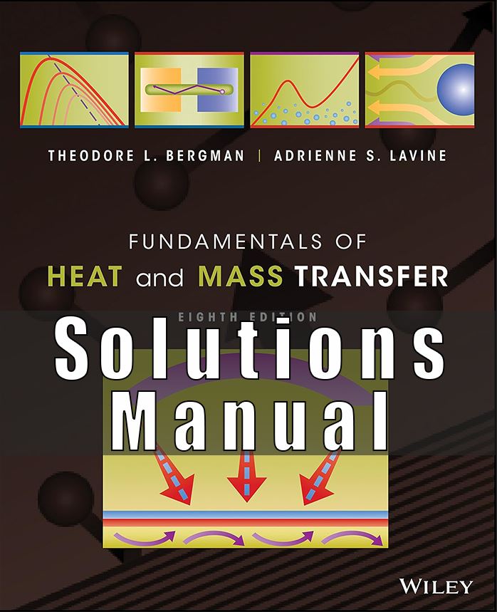 Solution Manual for Fundamentals of Heat and Mass Transfer 8th Edition Bergman